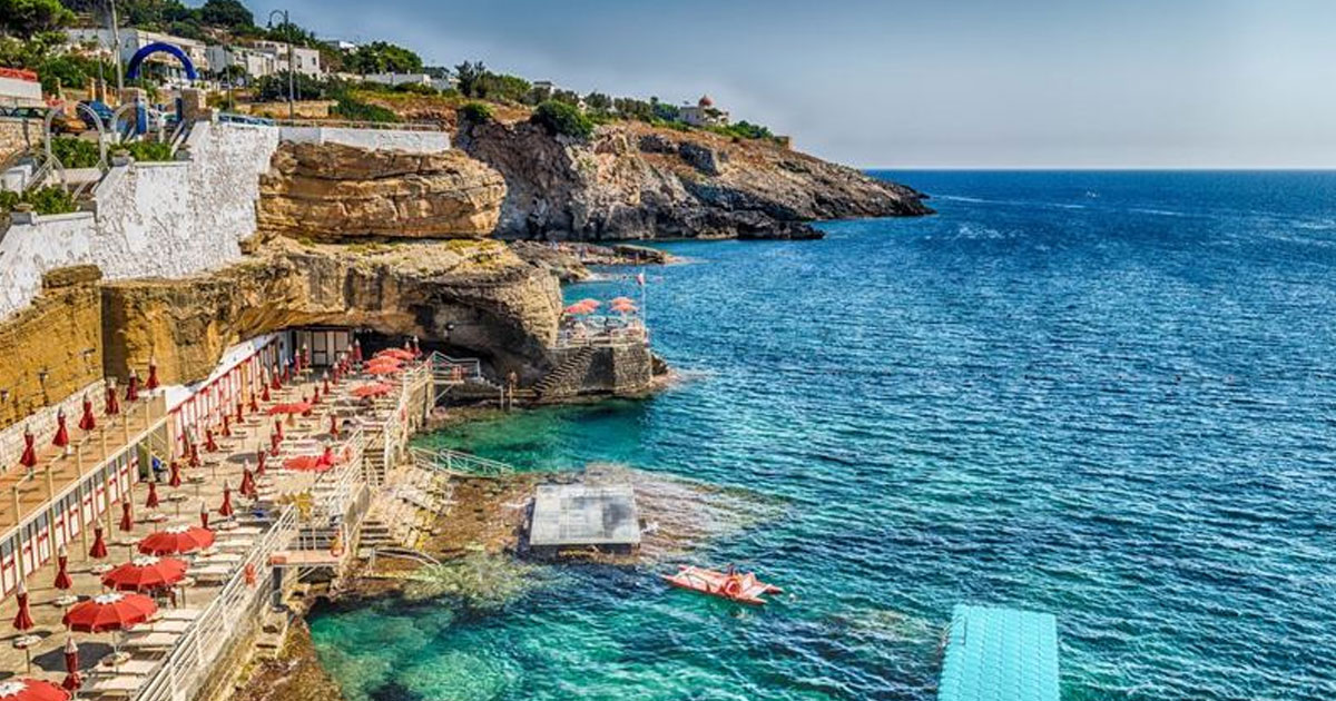 La costa fino a Santa Cesarea Terme