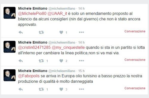 Xylella e difesa dell’olio, su Twitter gli allarmi di Emiliano
