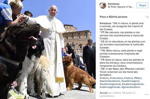 I cani-bagnino di Bari in visita da Papa Francesco