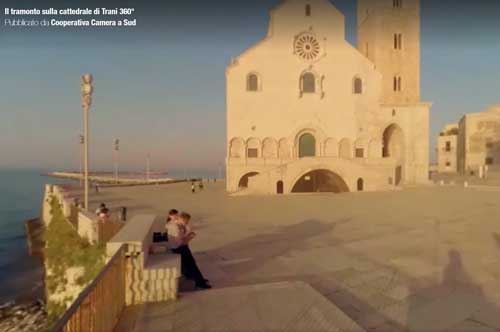 Trani a 360 gradi, la perla di Puglia è in timelapse