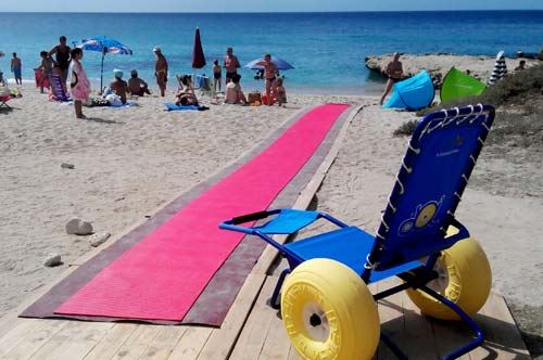Spiagge attrezzate per disabili, Trani segue San Foca Spiagge attrezzate per disabili, Trani segue San Foca