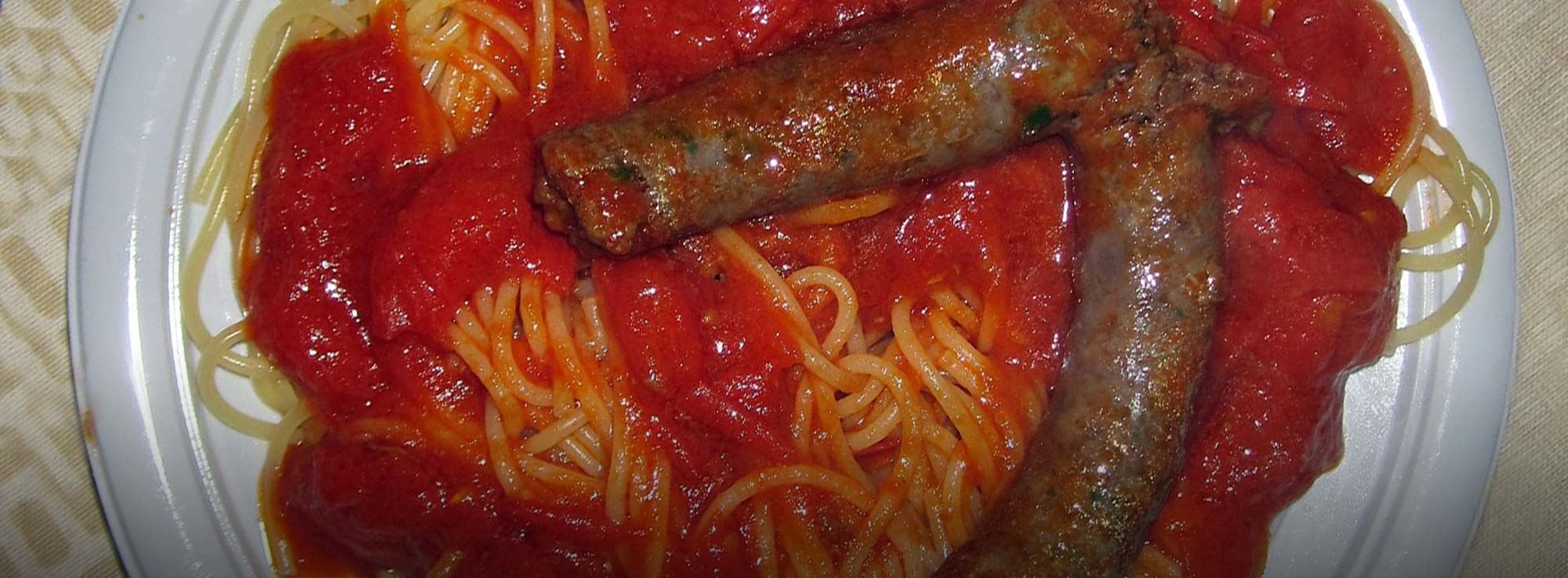 Ricetta: spaghetti e salsiccia di cavallo al pomodoro