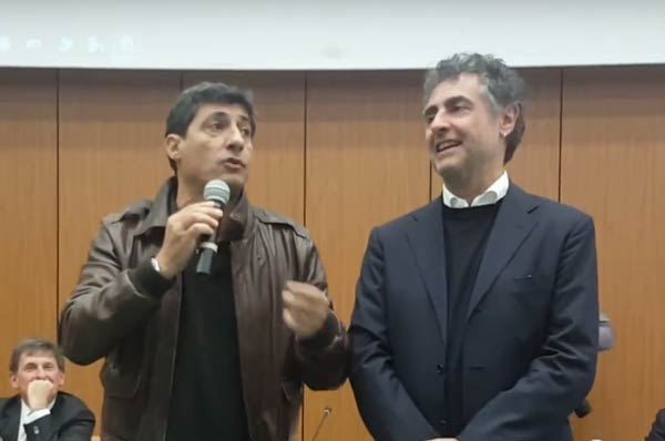 Toti e Tata accolgono le matricole al Politecnico dell’Università di Bari