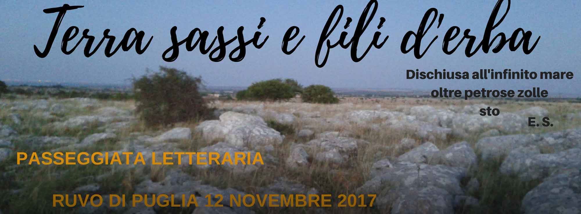 Ruvo di Puglia: Terra, sassi e fili d’erba, passeggiata letteraria