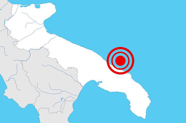 Scossa di terremoto in Puglia, nessun danno a cose e persone Scossa di terremoto in Puglia, nessun danno a cose e persone