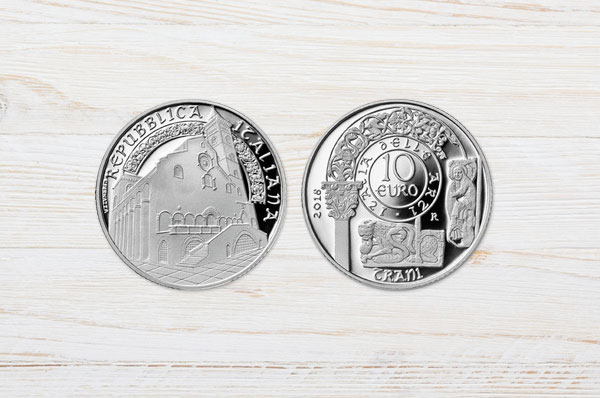 Cattedrale di Trani sulle monete d’argento per l’arte italiana