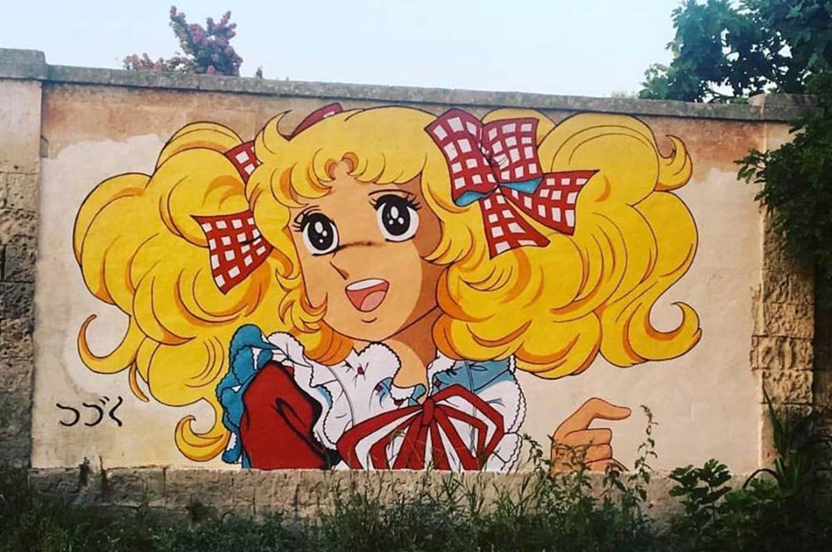 Grottaglie, i personaggi dei cartoons colorano i muri della città
