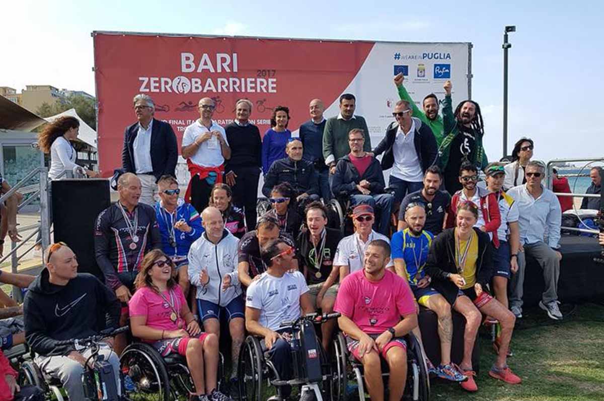Zerobarriere, oggi gran finale di paratriathlon a Bari contro le barriere