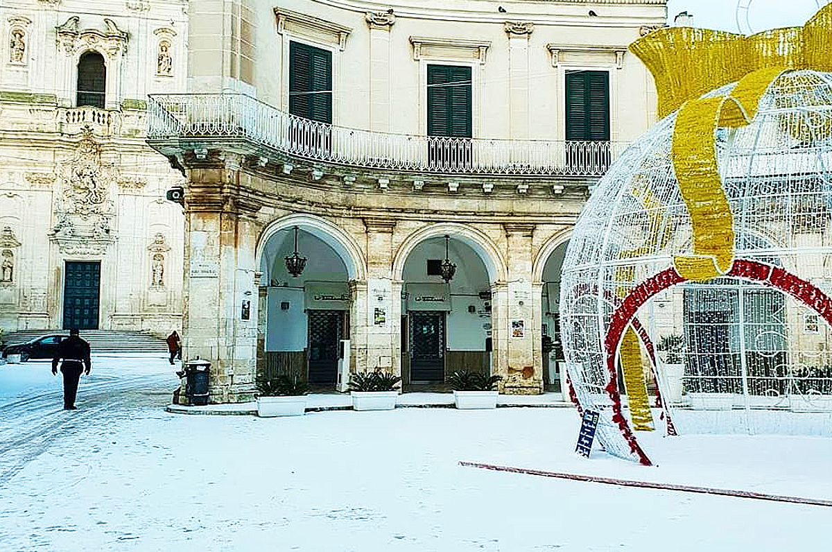 Neve in Puglia, i 20 scatti più belli da tutta la regione