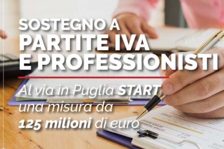 START, sostegno a partite Iva e professionisti