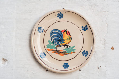 ceramica pugliese con il gallo