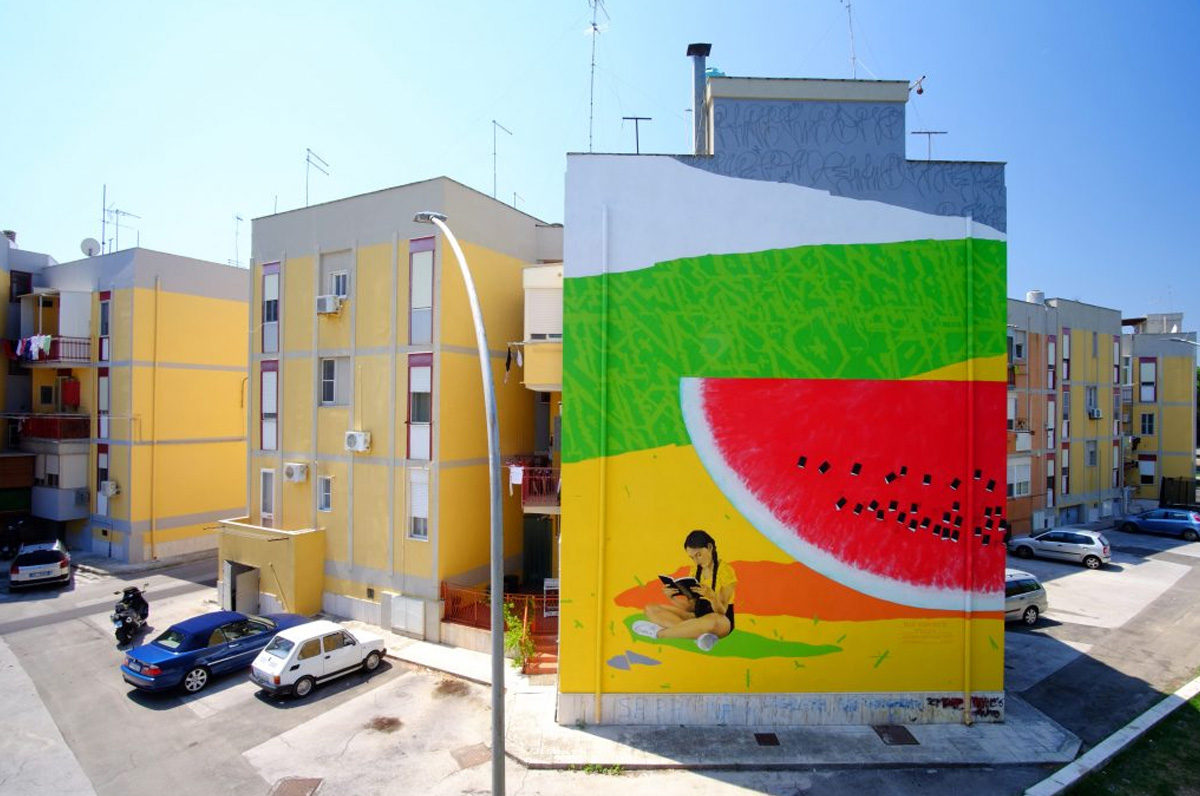 Brindisi, murales nel quartiere Paradiso