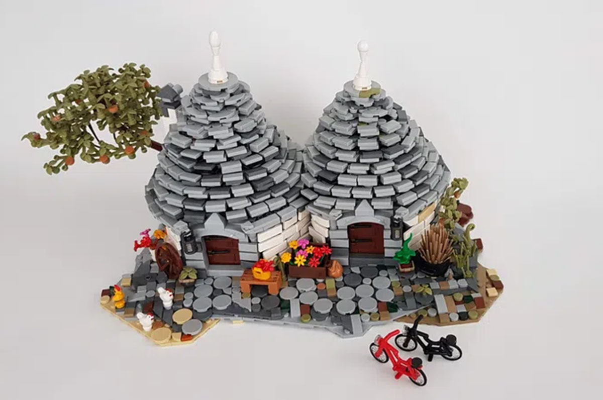 Trulli di Alberobello con i Lego: l’idea di un barese
