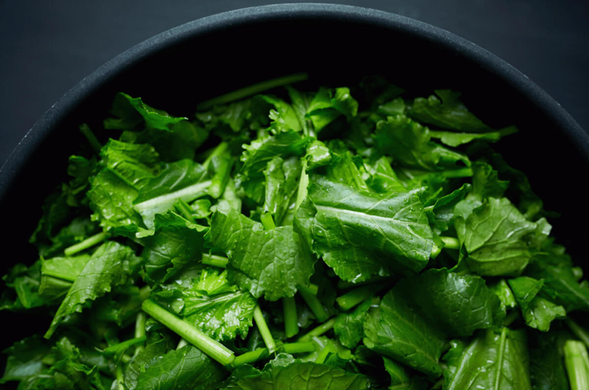 Preparazione cime di rapa, come si puliscono