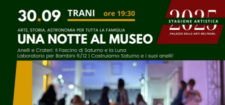 Una Notte al Museo: ultimo appuntamento al Palazzo Beltrani | Puglia.com