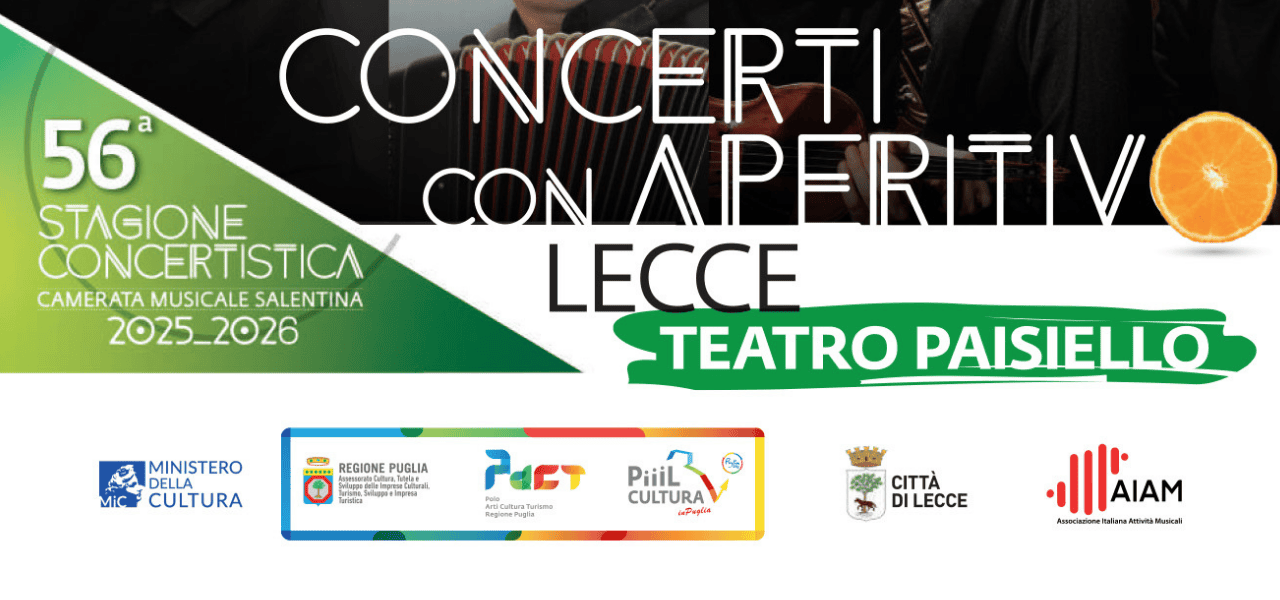 Domenica tornano i concerti con Aperitivo al teatro Paisiello di Lecce | Puglia.com