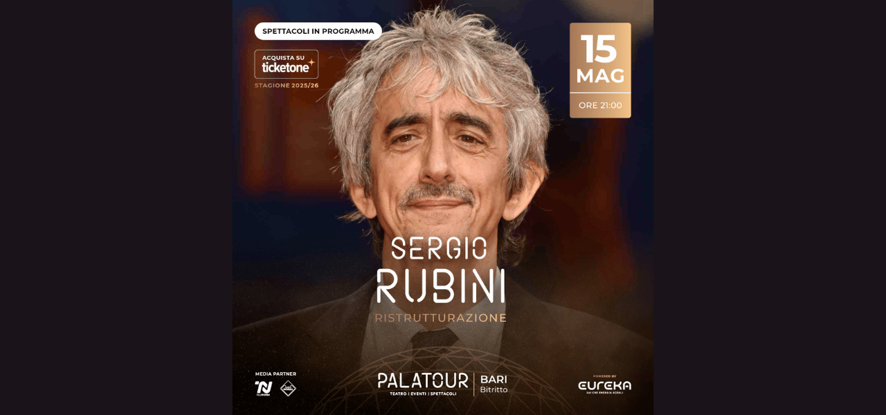 Sergio Rubini al Palatour di Bitritto venerdì con “Ristrutturazione” | Puglia.com