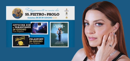 Festa Santi Pietro e Paolo Galatina 2026: sabato il concerto gratuito di Noemi | Puglia.com